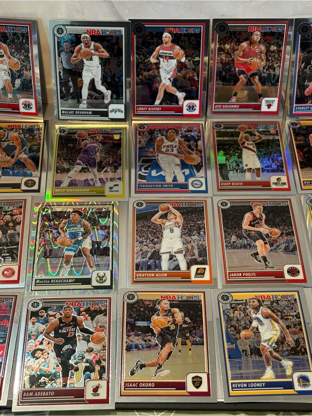 NBA Hoops Premium Stock lot (22 cards)